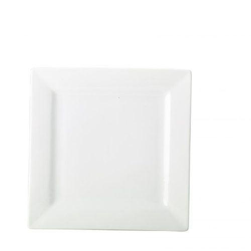 Square Plate 10" - Classic White