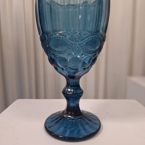 Blue vintage bead goblet
