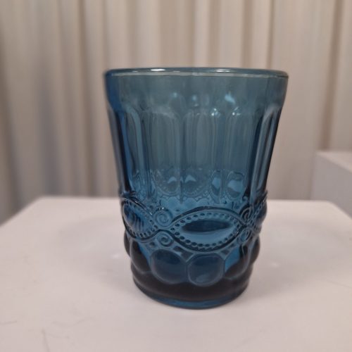 Blue vintage bead tumbler