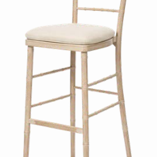Limewash Chiavari Poseur Stool