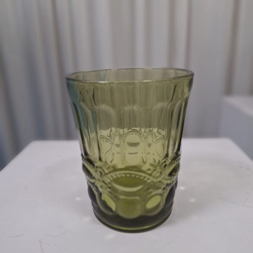 Sage green vintage bead tumbler