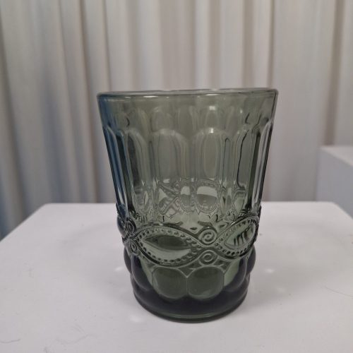 Smoke vintage bead tumbler